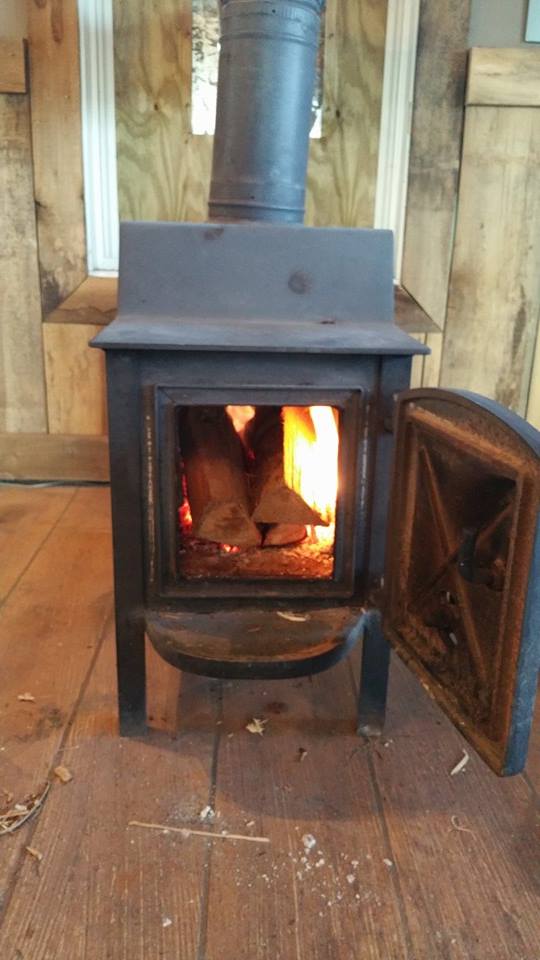 wood burning stove